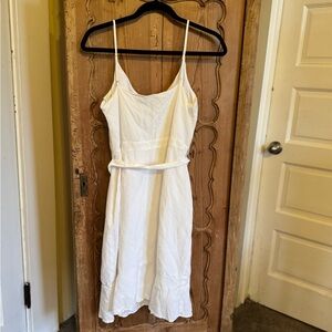 Banana Republic White Spaghetti Strap Sundress